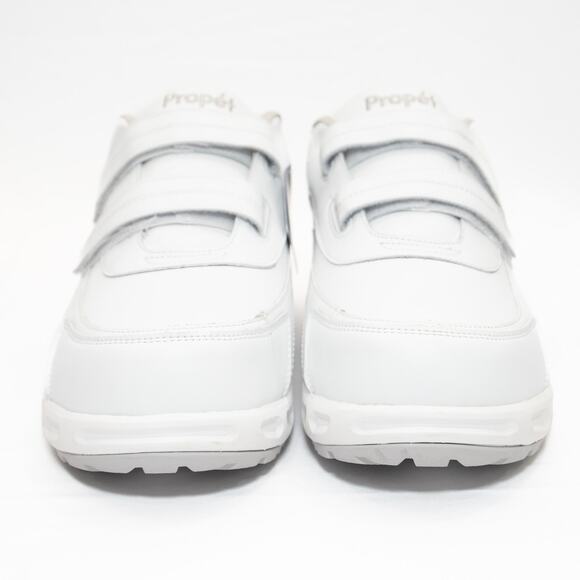 Propét White Malcolm Strap Sneakers Size 15 - Picture 3 of 10
